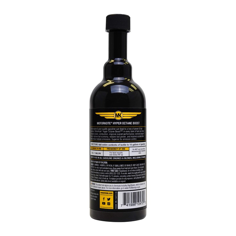 MotorKote Hyper Octane Boost Fuel Treatment | 16oz., 6-Pack