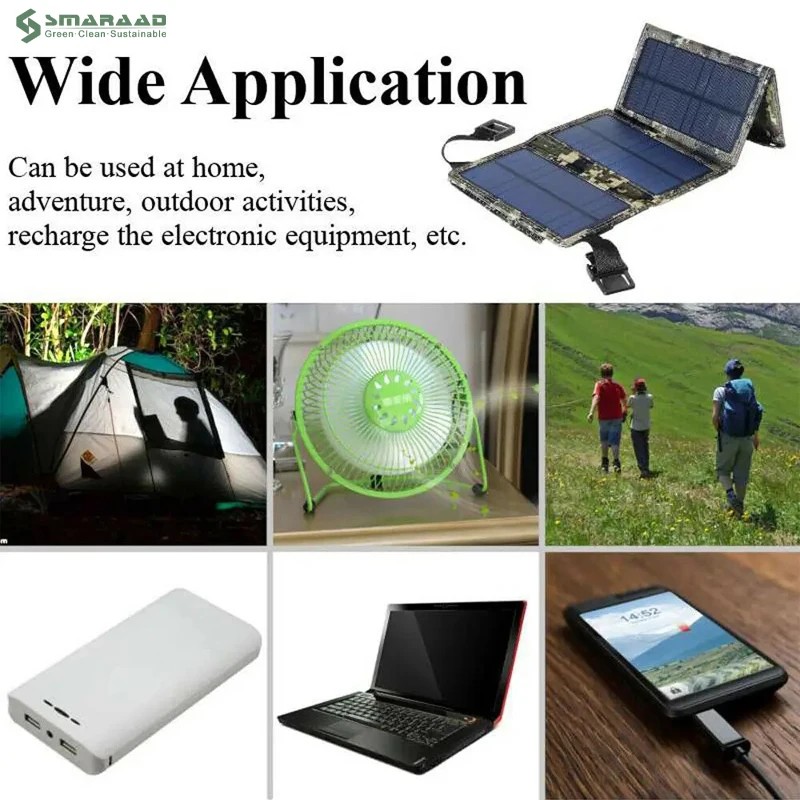 Portable 30W Mini Foldable Solar Panel with USB 5V Charger