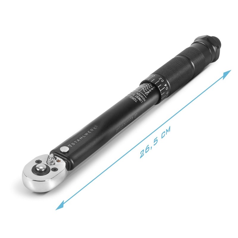 STAHLWERK Torque Wrench TW-10 ST 1-10 Nm 1/4 Inch Reversible