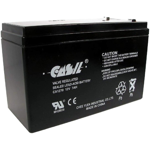 CASIL 12V 7AH CA1270 UPS Battery for Alarm Systems, Verizon Fios +More!