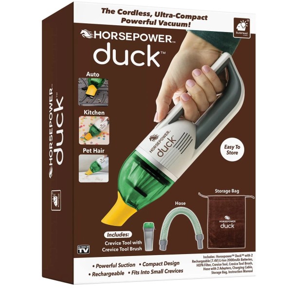 Unbranded Horsepower Duck Vacuum, Rechargeable Handheld Vacuum with Accessories Portable