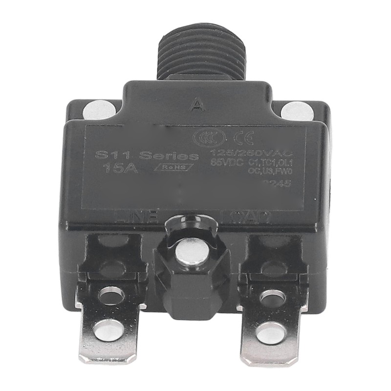 10Pcs Automatic Reset Relay Fuse 15A Thermal Switch Circuit Breaker