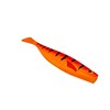 PetrisCatch Firetiger Red Rubber Fish Set + 4 Steel Leaders,