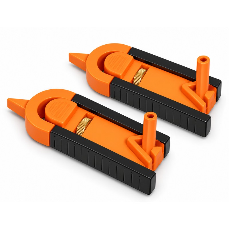 2pcs Adjustable Locking Profile Scribing Ruler – Irregular Contour Gauge