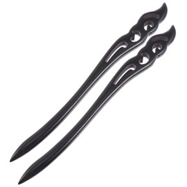 WOONEKY Retro Wooden Hair Stick Vintage Headdress Accessory for Women Hair Fork