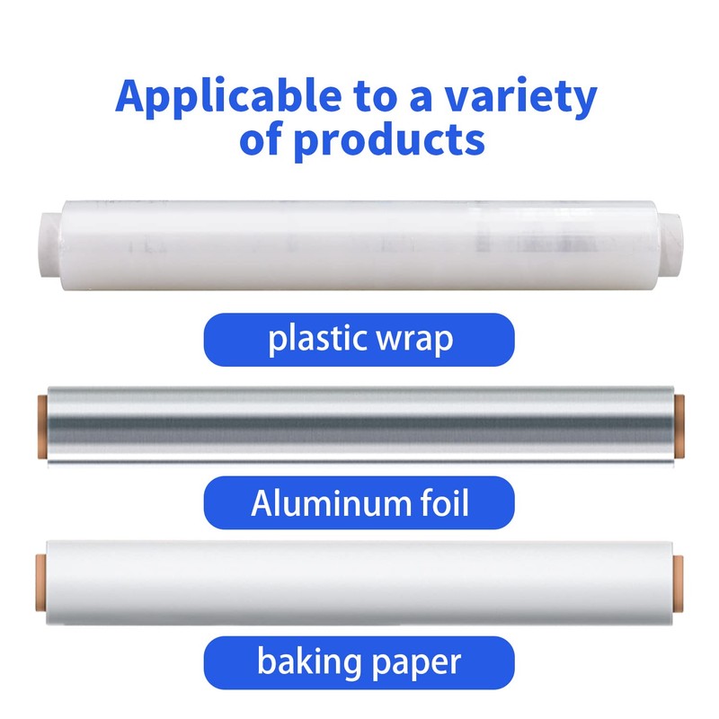 KAMMAK Plastic Wrap Food Cling Wrap with Slide Cutter 15