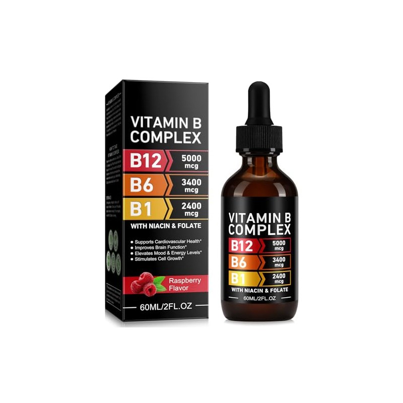 Vitamin B Complex Liquid Drops 60ml – High Strength B-Vitamin