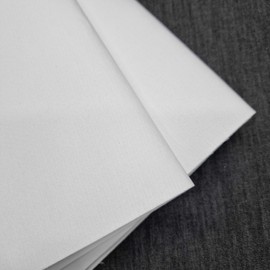 TFG Two Layer Iron On Fusible Woven Cotton Buckram Extra Stiff Heavyweight 650 GSM Fabric Backing Interfacing 90cm Wide Easy to Use Single Sided (50 cm)