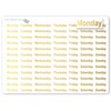 Weekly Planner Stickers/Days of Week / 12 Weeks DIY Calendar/Foiled