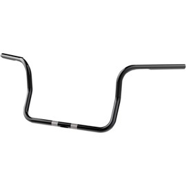 Khrome Werks 1in. Bagger Bobber Ape Hanger Handlebar (Dimpled & Drilled) - 10in. Rise - Black , Handle Bar Size: 1in., Color: Black