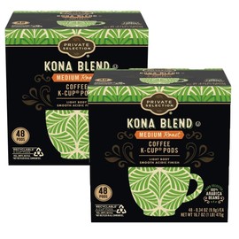 Generic Private Selection Kona Blend Medium Roast Coffee Individual Serving Pods 48 K Cups (Pack of 2)