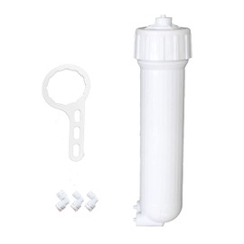 Lafiucy 1812/2012 Reverse Osmosis Membrane Housing 1/4 Inch Quick-Connect Fittings, Key Complete Set, Compatible with Ro Menbrane 50/75/100/125GPD
