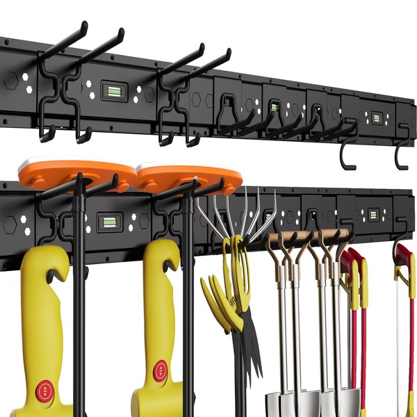 Garden Tool Organizer Wall Mount 48 Inches Yard Tool Rack