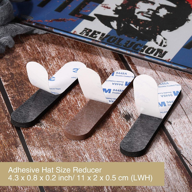 Bememo 20 Pieces Hat Size Tape Hat Size Reducer Foam