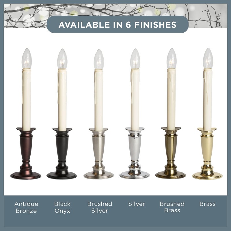 Celestial Lights Set of 4 Battery Operated Window Candles with