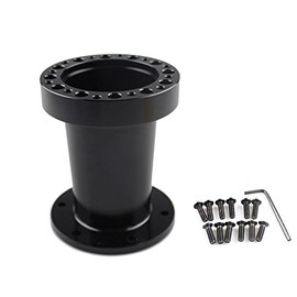 ZS Steering Quick Release Steering Wheel Hub Adapter Enhancing Aluminum Racing Kit (Black-101mm)