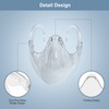 5PCS Transparent Face Shield, Lightweight Anti-Fog Clear Face Mask, Sturdy