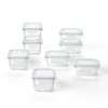 Glasslock Mini Reusable 5 Ounce Rectangular and 7 Ounce Square