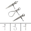 Dapetz ® 3 PCE Spring Calipers Set Carbon Steel Caliper