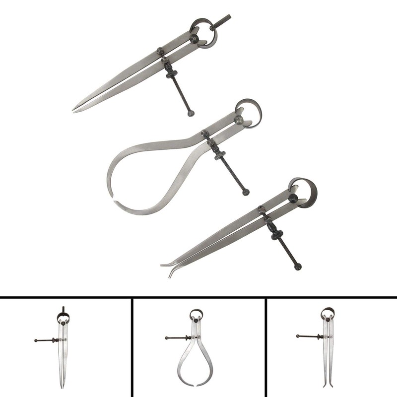 Dapetz ® 3 PCE Spring Calipers Set Carbon Steel Caliper