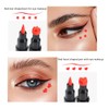 Go Ho Red Liquid Eyeliner Stamp,Star Stamp Eyeliner Makeup,Double-Side Waterproof