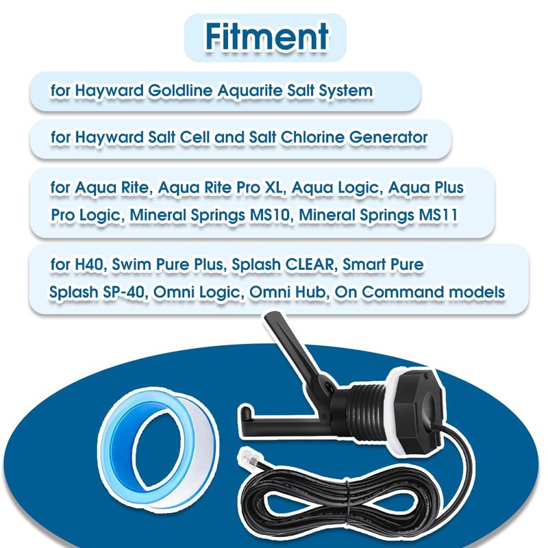 GLX-FLO-RP Pool Flow Switch for Hayward Goldline Aquarite Salt Systems,