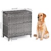 Laundry Hamper with 3 Removable Liner Bags; 132L Handwoven Rattan