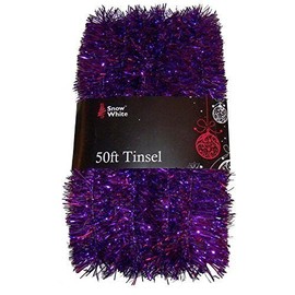 PMS 50FT X 2" PURPLE TINSEL W/WRAP AROUND PVC COATED CARD