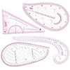 4-Piece Sewing Ruler Set – French Curve, Pattern Making, Tailoring