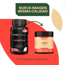 L Carnitina, Cla, Vinagre De Manzana 60 Caps | Vitalbotanics Sabor Sin sabor