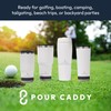 Pour Caddy Swing Lube Golf Flask Set, Insulated Stainless Steel