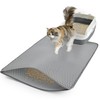 Zyusora cat litter mat, Large (35" x 23") Gray, Double