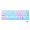 XVX M67 Jadestone Keyboard with IMD-Tech Keycaps, QMK/VIA  Gasket, RGB Hot Swappable, bluetooth:_Stellar White_Wired Only