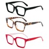 MMOWW Oversized Reading Glasses for Women 3 Pack Oprah Style