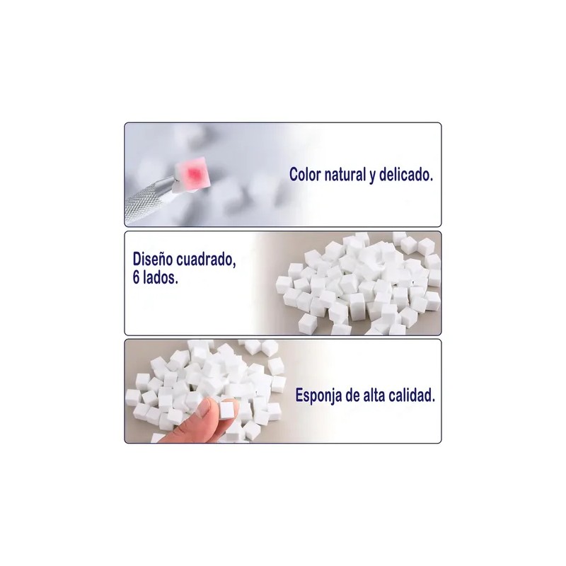 Esponjas Suaves Para Uñas Con Degradado Y Bolígrafo Agarre
