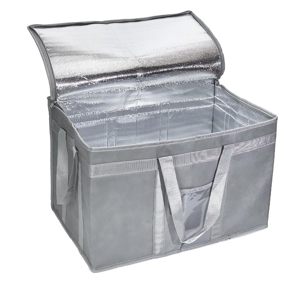 XXX-Large Insulated Collapsible Cooler Bags with Zipper Closure,Reusable Grocery Shopping