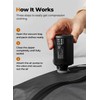 POIXM Vacuum Bags for Travel with Pump, Reusable Space Saver