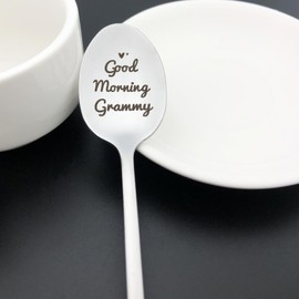 Grammy Gift Good Morning Grammy Spoon Gift for Grandma Nana Grandmother Christmas Birthday Gift for Grammy Mothers Day Thanksgiving Day Gift Grandma Gift from Grandkids