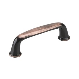 Richelieu Hardware BP876193 Nantes Collection 3-inch (76 mm) Center-to-Center Antique Copper Traditional Round Cabinet and Drawer Pull Handle for Kitchen, Bathroom, and Furniture
