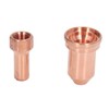 20Pcs Plasma Cutting Torch Nozzles Electrodes Brass Strong High Temperature
