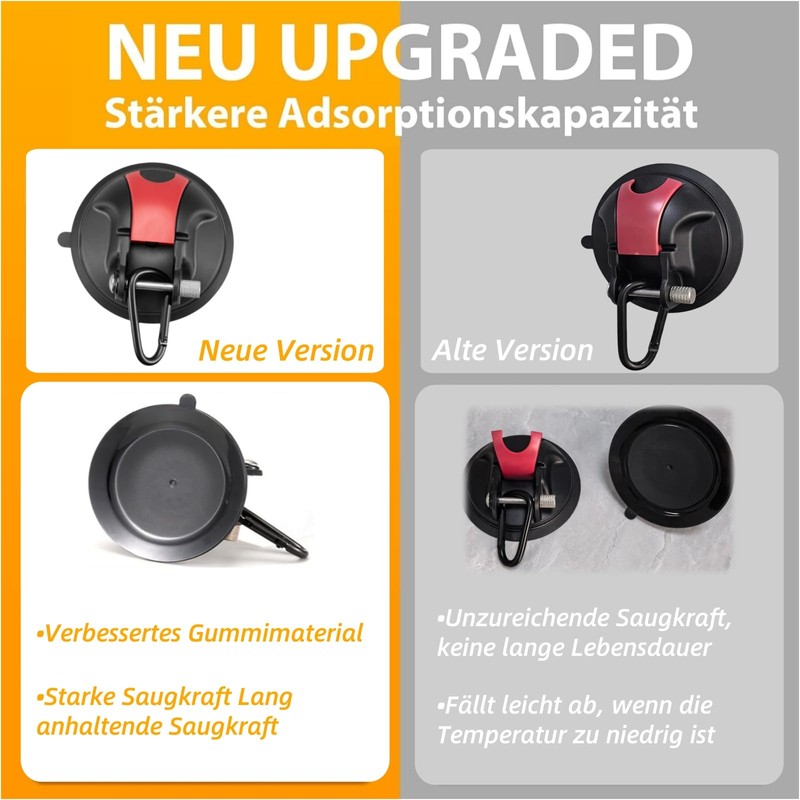 Magicbox Suction Cup Hooks Camping Pack of 2 Powerful Suction
