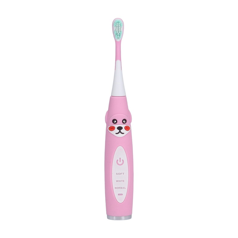 Kids Electric Toothbrush Sonic Smart Timer Cartoon Shape Soft IPX7