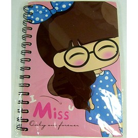 I Miss You Girl Spiral Bound Notebook (Pink)