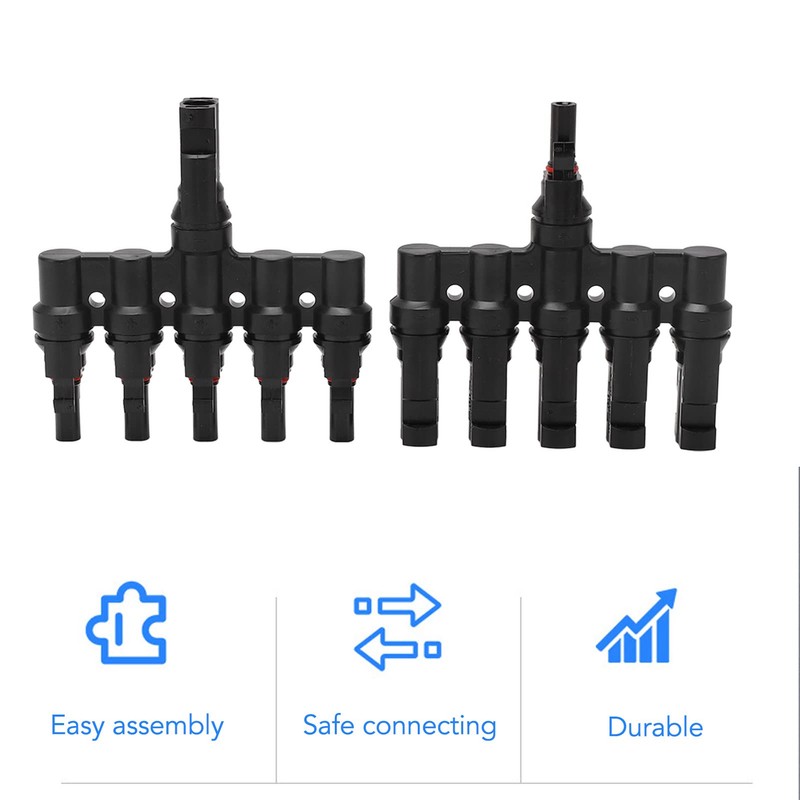 Solar Branch Connector 1 to 5 IP67 Cable Splitter Coupler