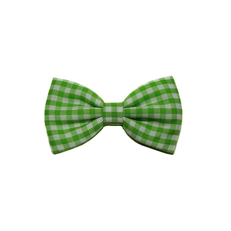 EmilyRose Couture Gingham Hair Bows (Alligator Clip, Green)