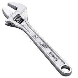 Jetech 8-Inch Adjustable Wrench - Professional Spanner Cr-V Steel Shifter Spanner with Metric Scale Wide Caliber Opening, for Home, Garage, Workshop and DIY