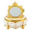 QIFU Furniture Dressing Table Hand Painted Enamel Jeweled Trinket Box