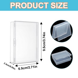 WeddHuis Pack of 2 Quartet Cards Accessories for Skat, Empty Case Empty Plastic Box Case Cover Playing Card Box Card Box for Quartets Card Games Playing Cards