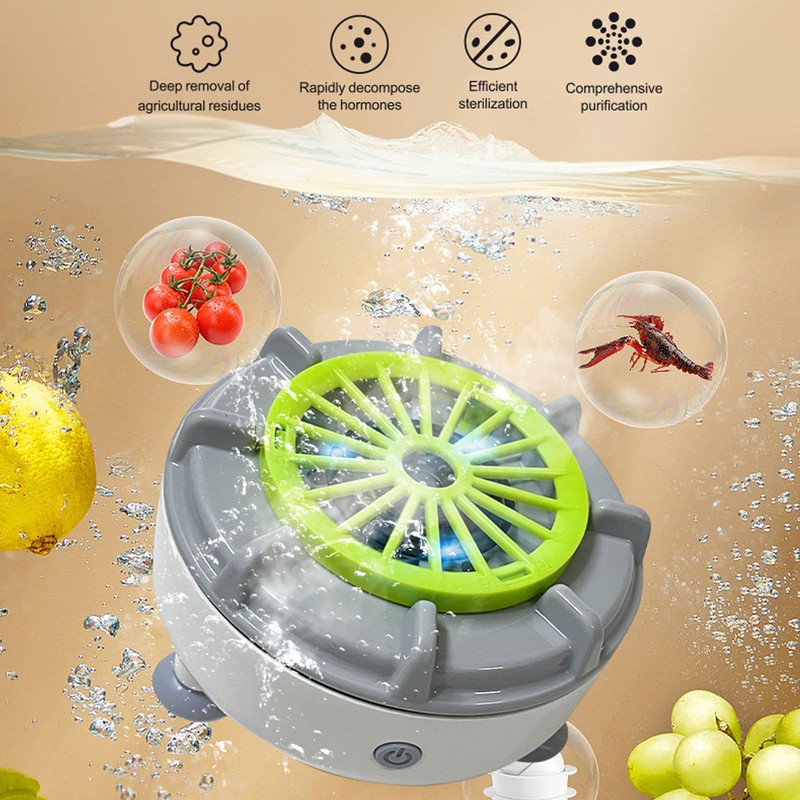Vegetable Washing Machine 10W One Button Start Quick Rinse USB
