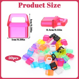 LXUEJIE 50 Pcs USB C Dust Plug, Colorful Type C Port Cover Charm with Hanging Hole Anti Dust Cover Plastic Plugs Covers Protector Compatible with All Type-C Devices Laptops Tablets Smart Phones